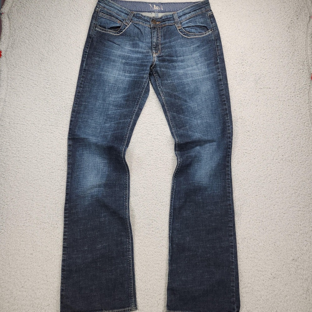 Mavi Marie Bootcut Jeans Womens 36 Blue Med Wash Mid Rise Stretch 34x35.5